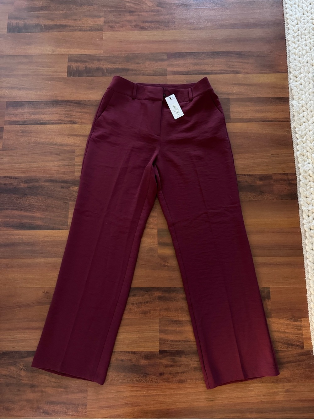 Dynamite - Camelia Airflow Clean Straight Leg Pants burgundy